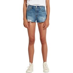 Levi's Distressed Blue Denim Shorts